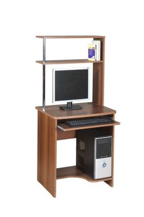 Компьютерный стол из ДСП, модель &quot;Фортуна-25&quot;, цвет Орех Пегас