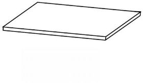 Полка для шкафа-купе шириной 172 см и глубиной 64 см (Римини гл.64)