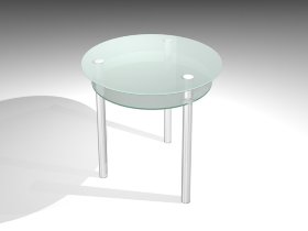 Круглый обеденный стол ОЛИВИЯ-2 матовое стекло (GT-AD)