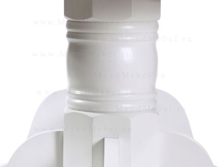 Стол классический овальный раздвижной КИМ-ES-2000 белый распродажа