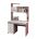 Письменный стол для школьника с надстройкой, модель &quot;Британия-52.14&quot; цвет Ясень Шимо тёмный, столешница Дуб Кобург, фасады глянец Мокко и Дуб Кобург