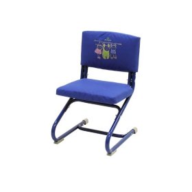 Чехол съёмный Оксфорд (для стула СУТ-01) - материал плотная ткань, цвет синий с рисунком дэми