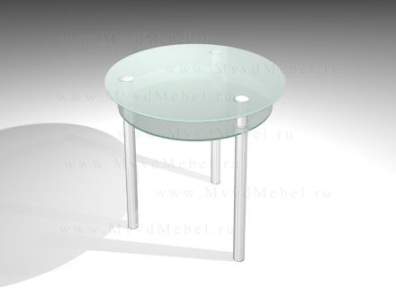 Круглый обеденный стол ОЛИВИЯ-2 матовое стекло (GT-AD)