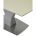 Стол раздвижной CANBERRA-160 White Sanded белый матовый стеклянный