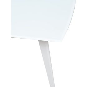 Стол раздвижной ELIOT-120 Frosted Super White экстрабелый матовый стеклянный