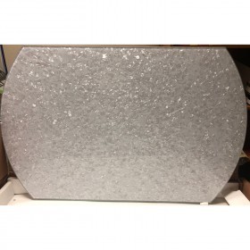 Стол-трансформер N20R белый лёд ICE круглый стеклянный (2209)